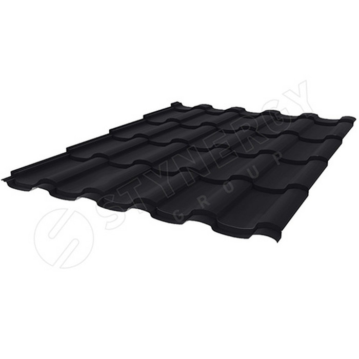 Металлочерепица Stynergy Stella CORUNDUM50 (0.5) RAL 9005