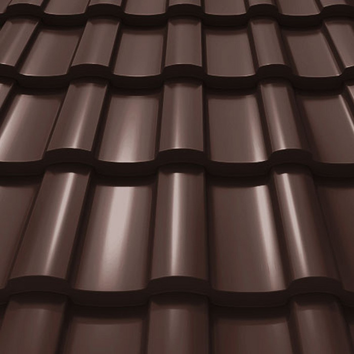 Металлочерепица Stynergy Stella Стальной Шелк (0.5) RAL 8017