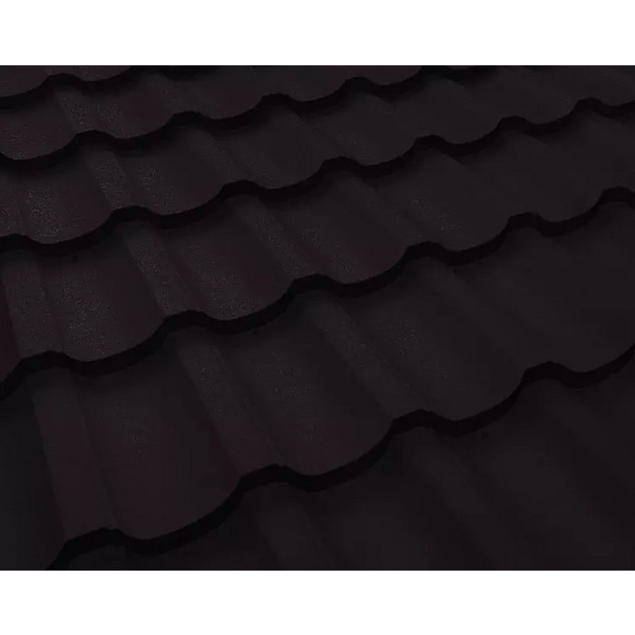 Металлочерепица Stynergy Garda Cтальной Бархат (0.5) RAL 8019