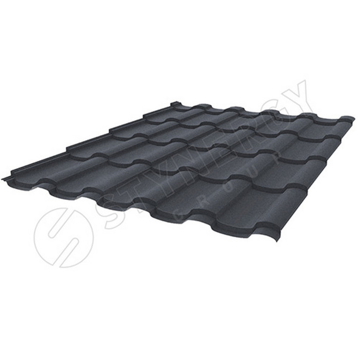 Металлочерепица Stynergy Stella Cтальной Бархат (0.5) RAL 7024