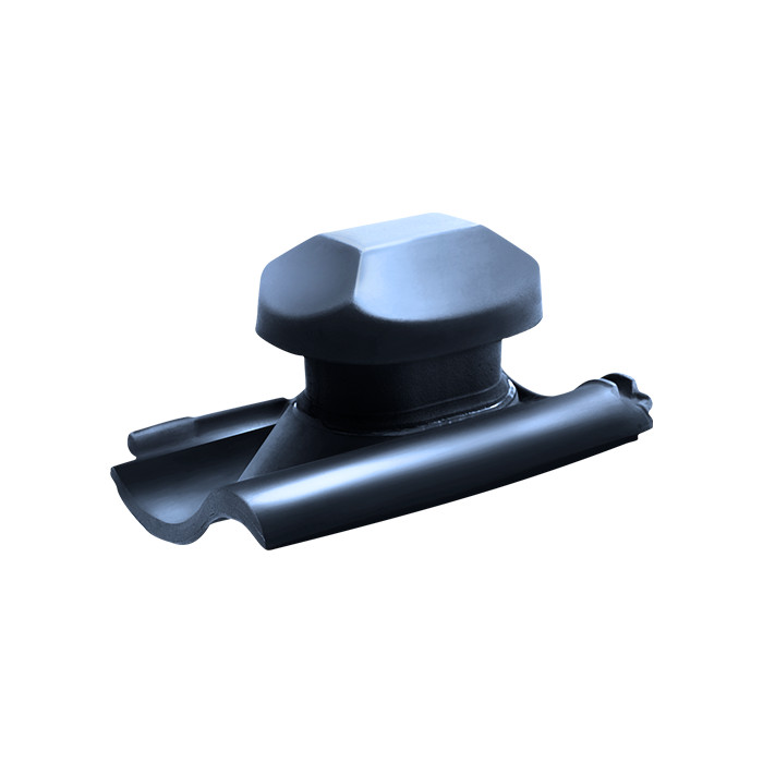 Черепица с сант вент выходом, TG10, Бриллиантово-черный, ABC