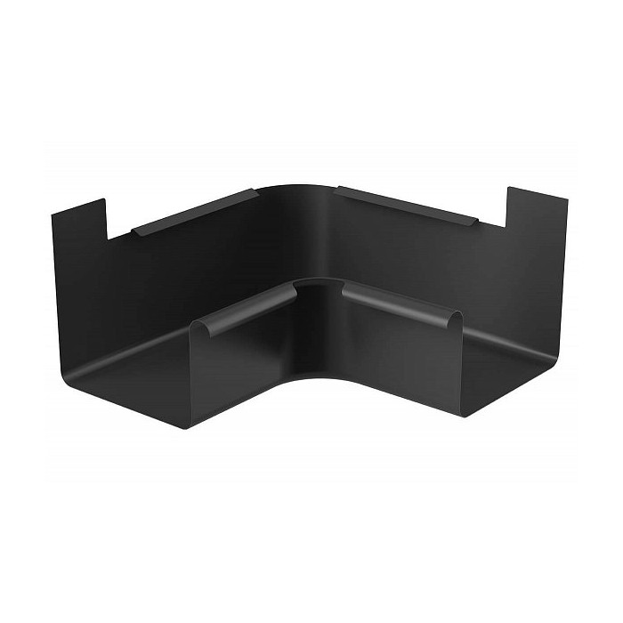 Внутренний угол 90°для желоба 125 мм STAL2, 125/80 мм, цвет Графит, Galeco