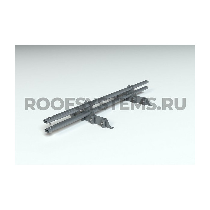 Комплект снегозадержания Prestige ZN 1,5м., Master для фальцевой кровли, (состав: 4 опоры, 16 зажимов, 2 трубы, комплект крепления), серый графит, Roofsystems