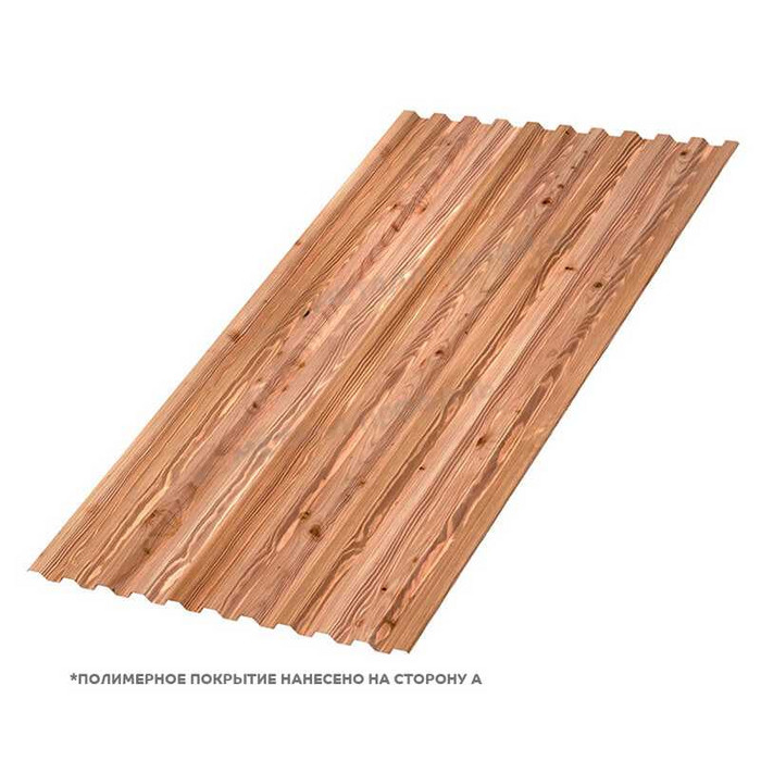 Профлист Металл-Профиль С-21 ECOSTEEL® текстурированный 0.5 мм Кедр