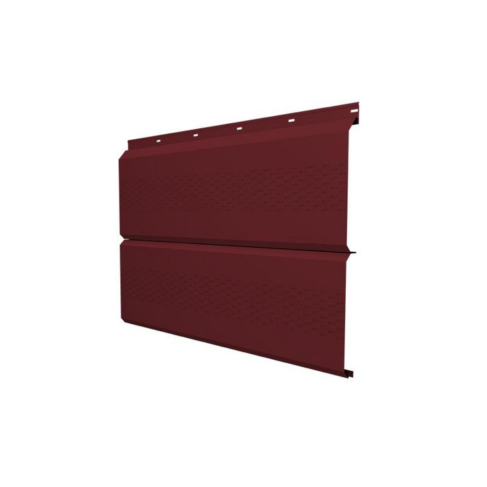 Софит ЭкоБрус с перфорацией 0,345 Grand Line 0,45 PE RAL3005 красное вино