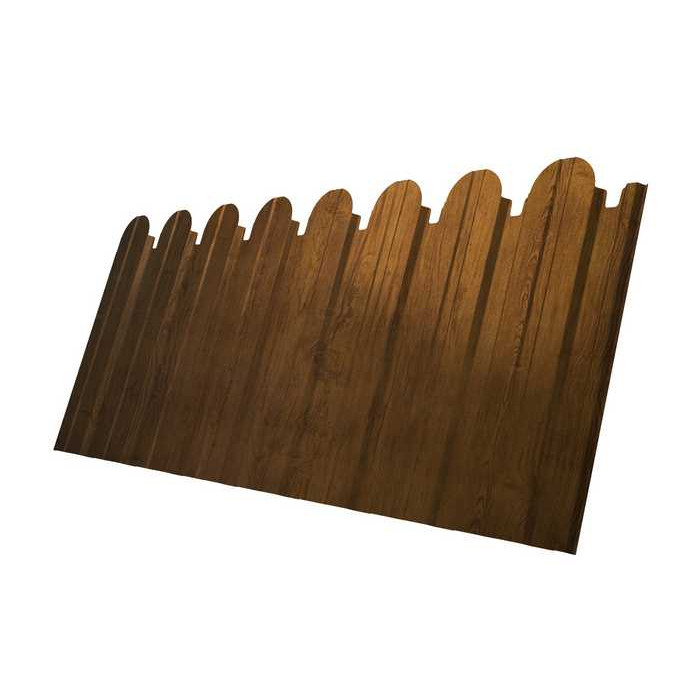 Профнастил С10A фигурный 0,45 Print-double Elite с пленкой Golden Wood