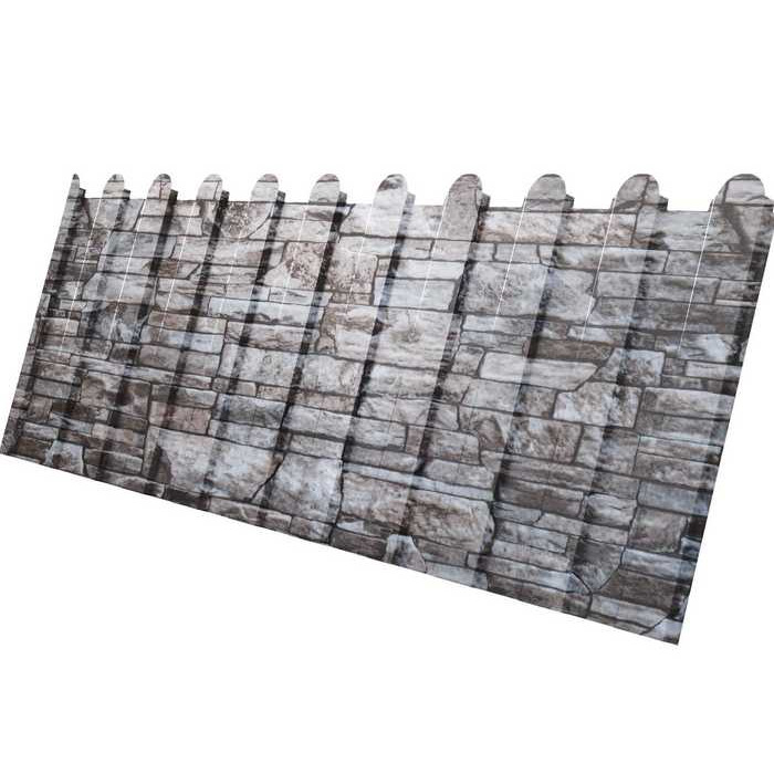 Профнастил С8А фигурный 0,45 Print Elite с пленкой Fine Stone