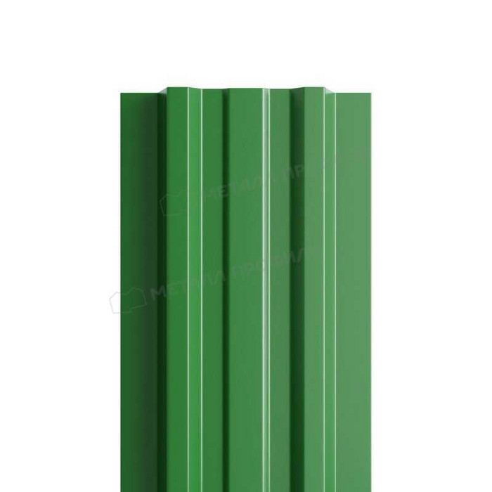 Штакетник Металл Профиль LАNE-T 0,5 NormanMP RAL6002 Зеленый лист