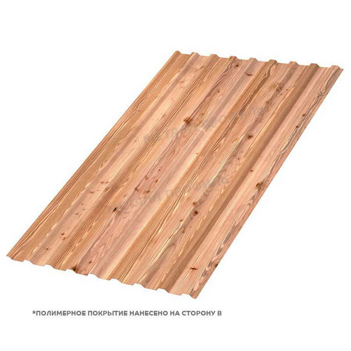 Профлист Металл Профиль МП-20 0,5 ECOSTEEL® текстурированный Кедр | A