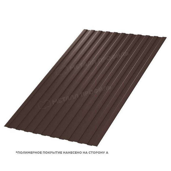 Профлист Металл Профиль С-8 0,5 VALORI Brown/Коричневый | A