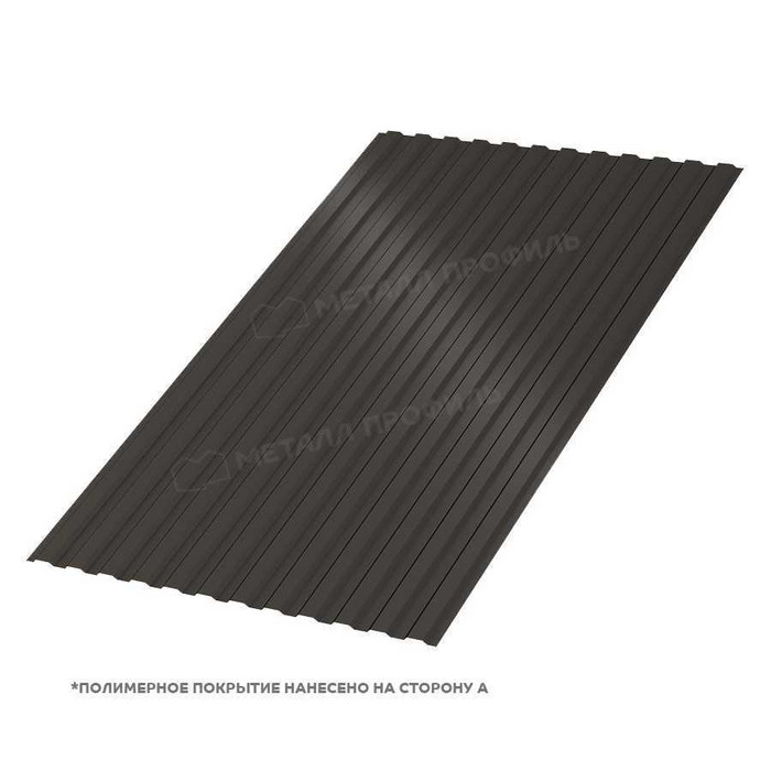 Профлист Металл Профиль МП-10 0,5 VikingMP® E RR 32 Темно-коричневый | B